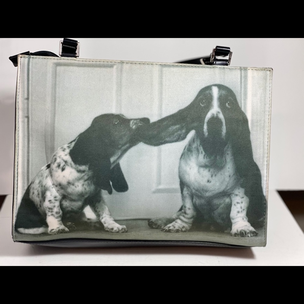 Basset hound purse with jewelry on their necks!